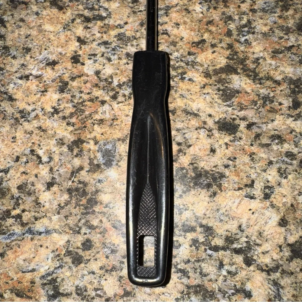 Black Nylon Stainless Slotted Spatula Serving Skimmer Spoon Lightweight Plastic